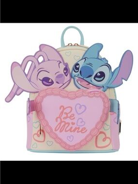 Lilo & Stitch Pastel 'Be Mine' Loungefly Mini Backpack